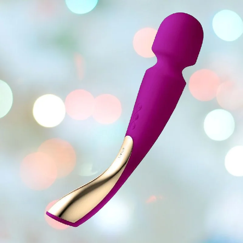 Anal toys with smooth finish-LELO Smart Wand 2 Large Vibrating Clitoral Massager - Deep Rose