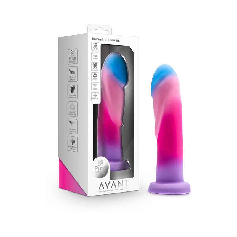 penis-pump-tools-penis-length-studies-Avant Borealis Dreams 7.75 in. Dildo Cotton Candy