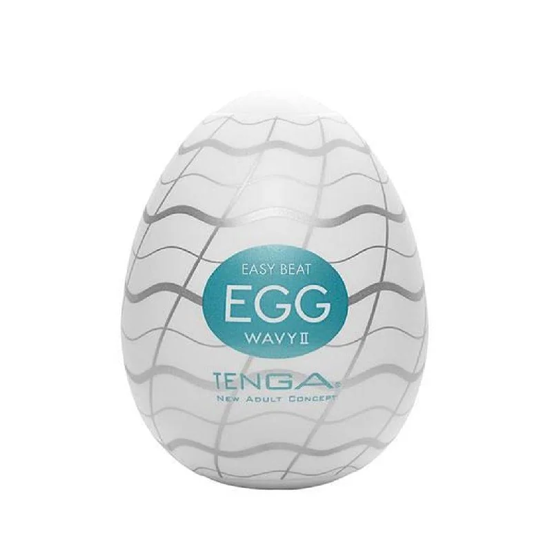 Anal toys for solo teasing-TENGA Egg 'Wavy II' Penis Stroker