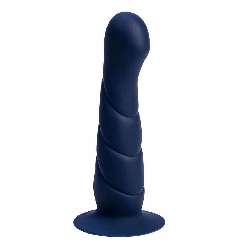 cock ring clip on-MARIN 8 Inch Liquid Silicone Suction Cup Dong Blue