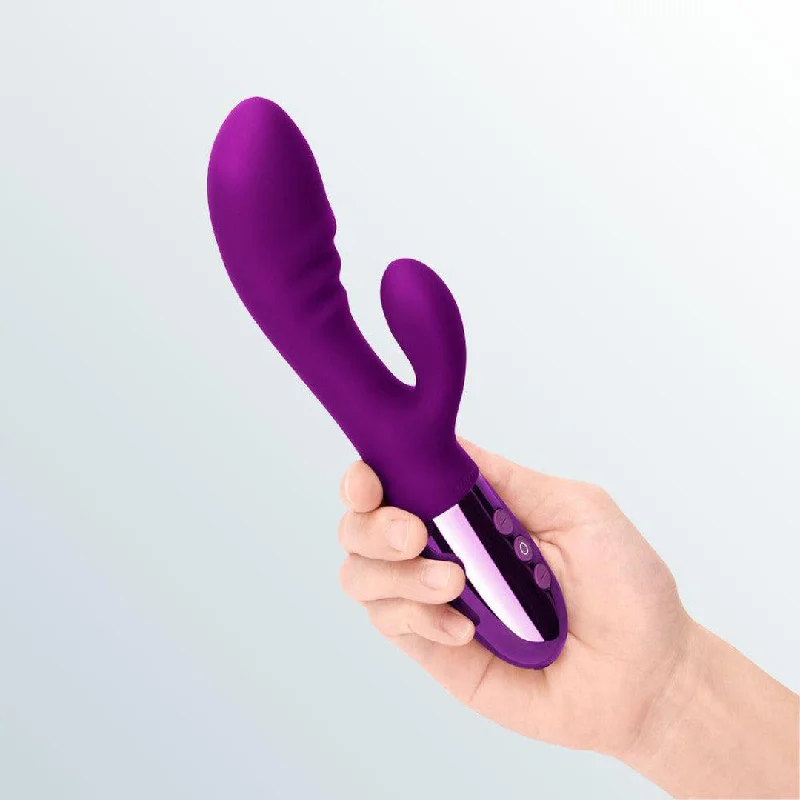 Anal toys for erotic comfort-Le Wand Blend Dual-Motor Rabbit Vibrator - Dark Cherry