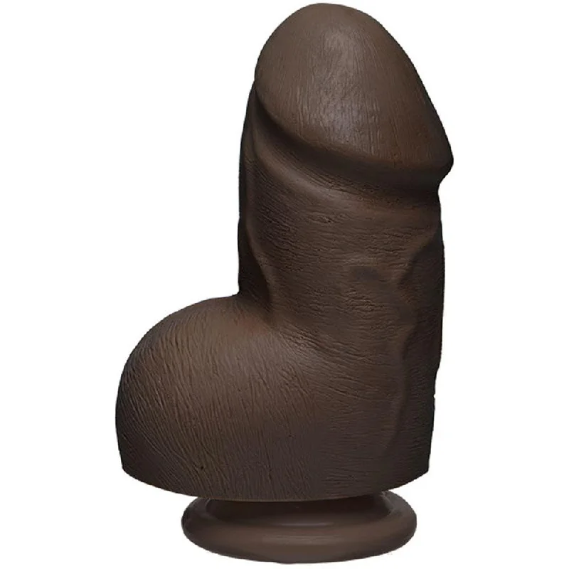 penis-shape-problems-penis-extension-devices-The D - Fat D - 6 Inch With Balls - Firmskyn -  Chocolate