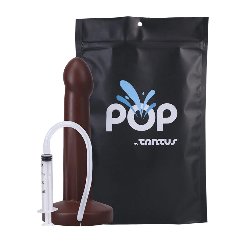 flexible dildo-POP By Tantus Squirting Dildo Espresso Bag