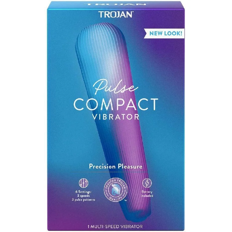 Anal toys with flared vibes-Trojan Pulse Compact Vibrating Massager