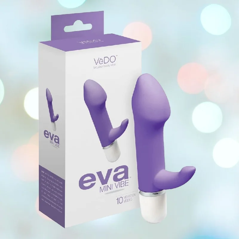 Anal toys for erotic games-VeDO Eva Mini Vibrating Clitoral and G-Spot Vibrator - 'Orgasmic Orchid'