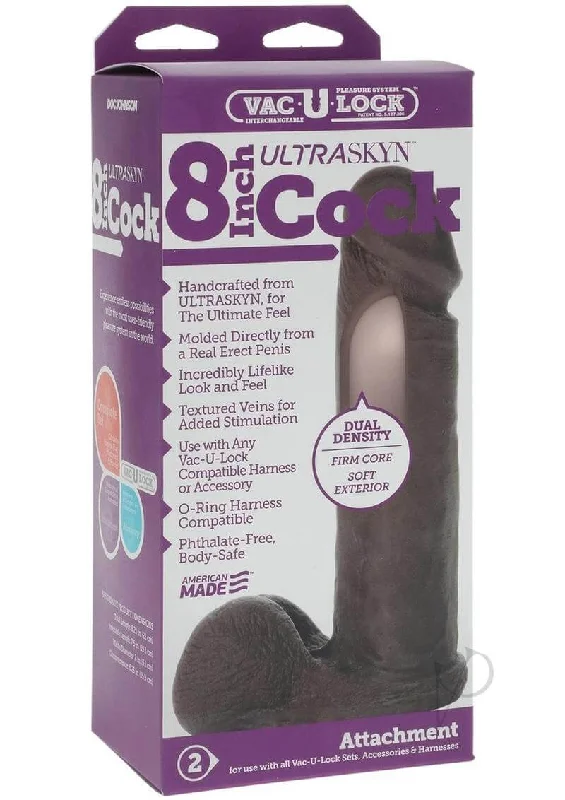 cock ring white-Vac-U-Lock UR3 Cock 8 Black - Lifelike Pleasure at Your Fingertips