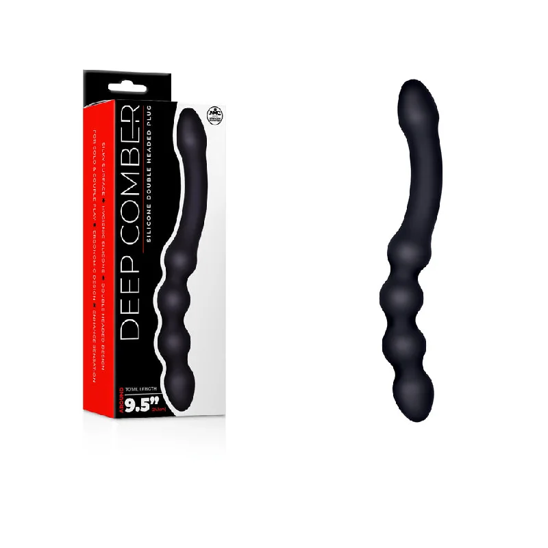 Anal toys for quick relaxation-Deep Comber Beaded Double ended Anal Dildo