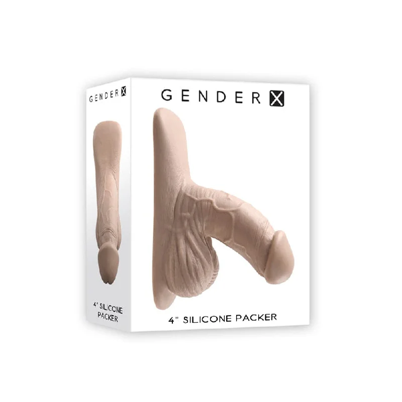 cock ring silicone-Gender X 4" Silicone Packer