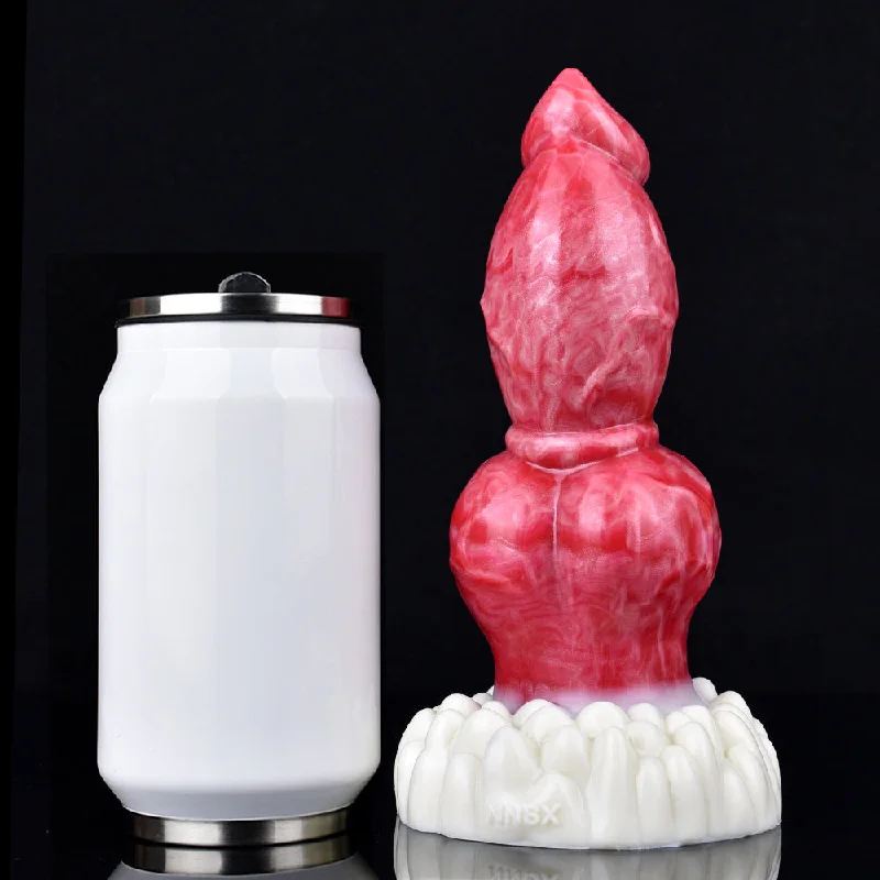 Anal toys for couples play-Fantasy Huge Dog Dildo - Big Knotted Animal Penis Vagina Masturbator Anal Plug Toy