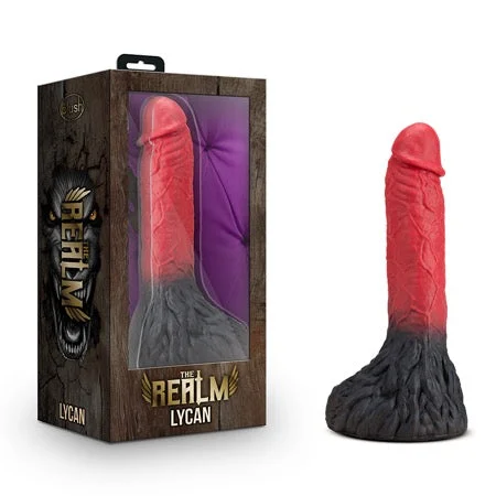 penis-care-techniques-penis-hygiene-advice-Blush The Realm Lycan 10.5 in. Silicone Lock On Fantasy Werewolf Dildo Red