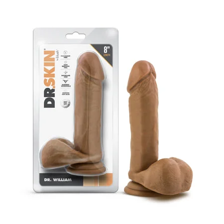 penis-shape-techniques-penis-growth-techniques-Dr. Skin Dr. William 8 in. Dildo with Balls Tan