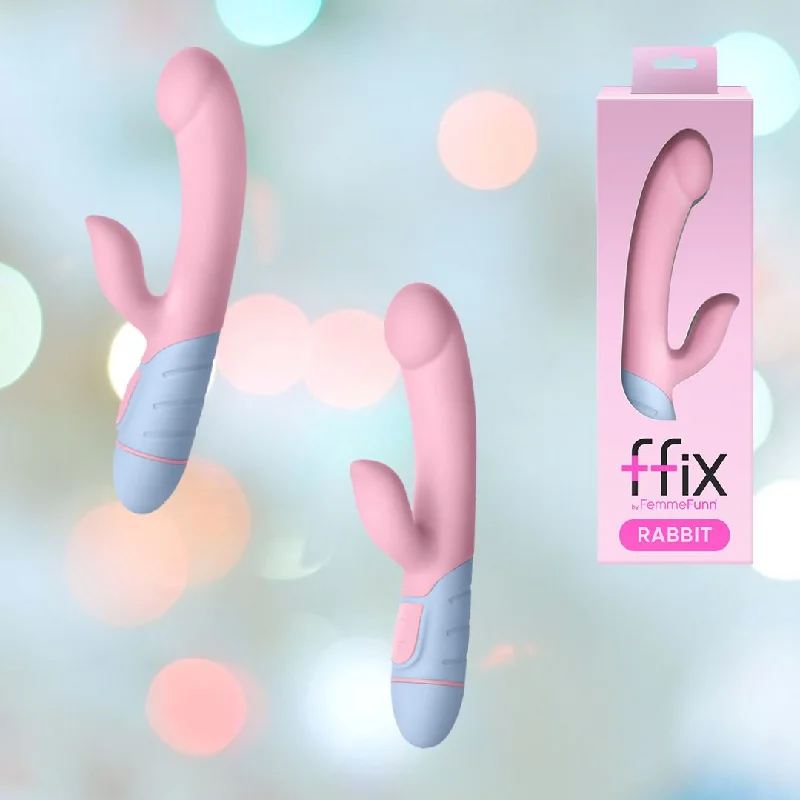 Anal toys for slow pleasure-Femme Funn FFIX Rabbit Vibrator - Pink