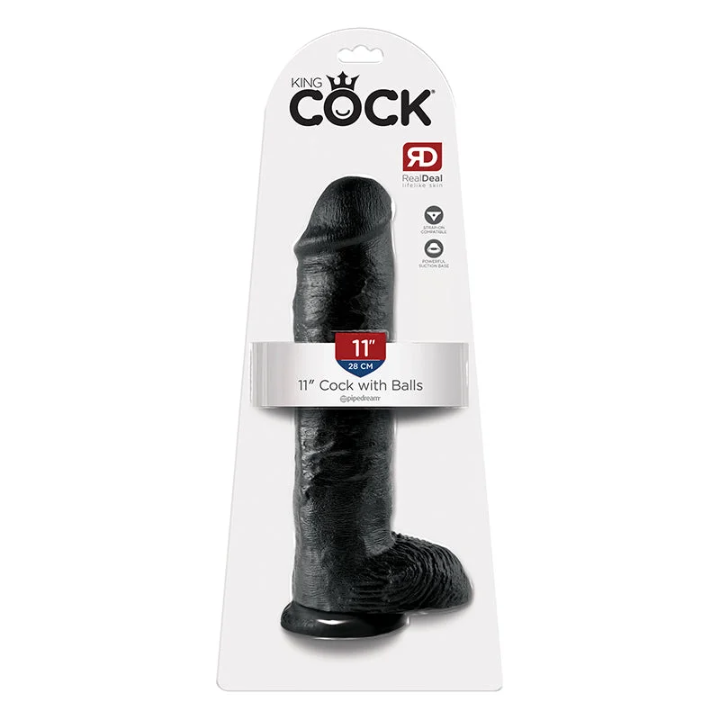 cock ring app controlled-King Cock 11" Cock - Black