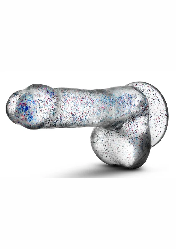 dark glass dildo-Naturally Yours Glitter Dildo with Balls