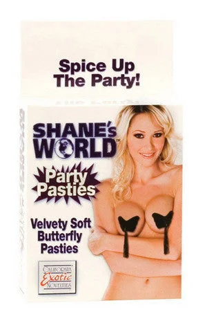 Sexy lingerie trendy-Shane's World Party Pasties - Butterfly - Black