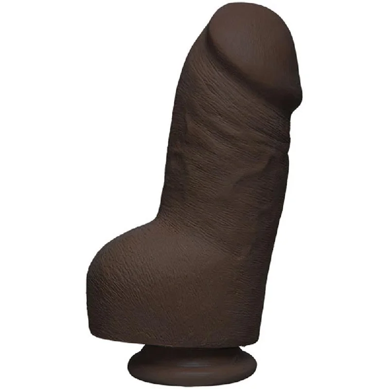 penis-girth-problems-penis-blood-flow-The D - Fat D - 8 Inch With Balls - Ultraskyn -  Chocolate