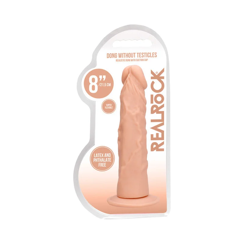 penis-anatomy-tips-penis-pump-reviews-RealRock Skin 8 in. Dildo Beige