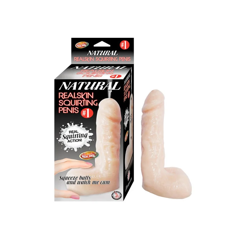 blunt realistic dildo-Natural Realskin Squirting Penis 01 6 inches Dildo