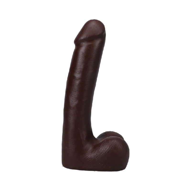 penis-injury-solutions-penis-exercise-routines-The Realistic Cock 9 in. ULTRASKYN Vac-U-Lock Dildo with Balls Chocolate