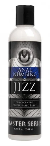 Anal toys with bold tip-Jizz Cum Scented Anal Desensitizing Lube 8.25 Oz