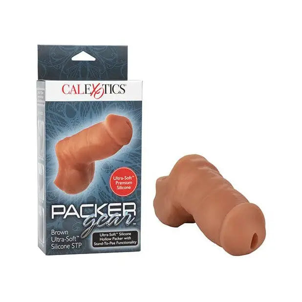 cock ring relaxed-Packer Gear 4" Ultra Soft Silicone STP (Stand-To-Pee) Packing Penis by CalExotics