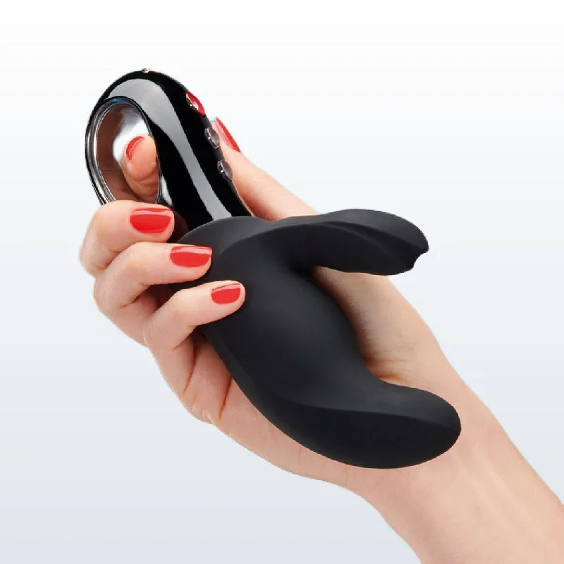 Anal toys for sensory deprivation-Fun Factory 'Miss Bi' Rabbit Waterproof Vibrator - Black