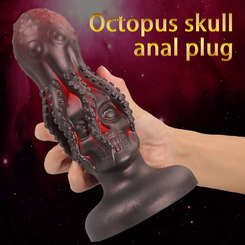 Anal toys with flared base-Octopus Monsterdildo Anal Dilator Butt Plug - Alien Dildo Extender G Spot Prostate Massager