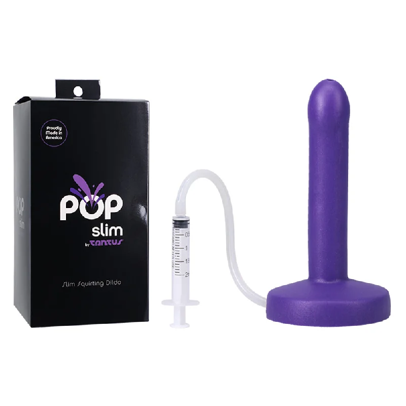 silicone dildo-POP Slim Squirting Dildo Indiglow