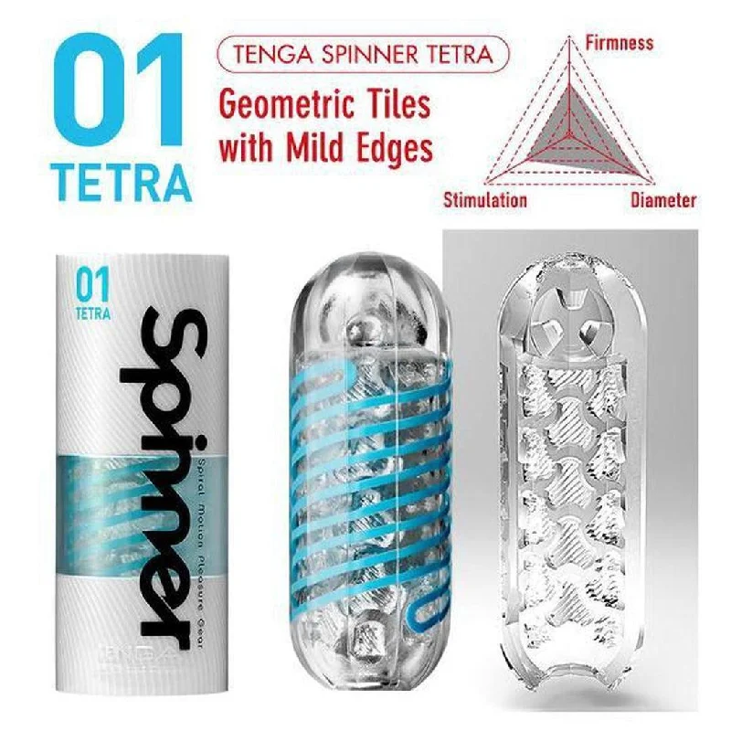 Anal toys for deep pleasure-TENGA Spinner Penis Stroker | 'Tetra' 01