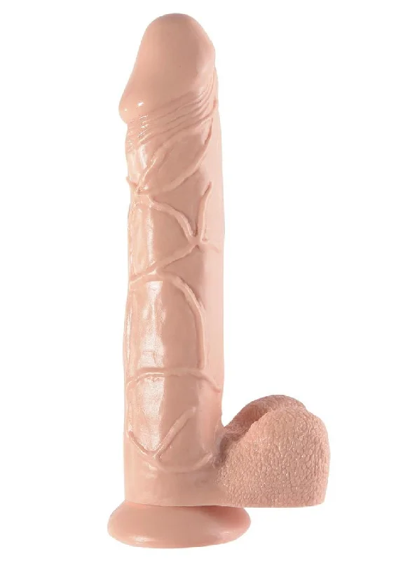 fragile realistic dildo-Basix Rubber Works Mega Dildo