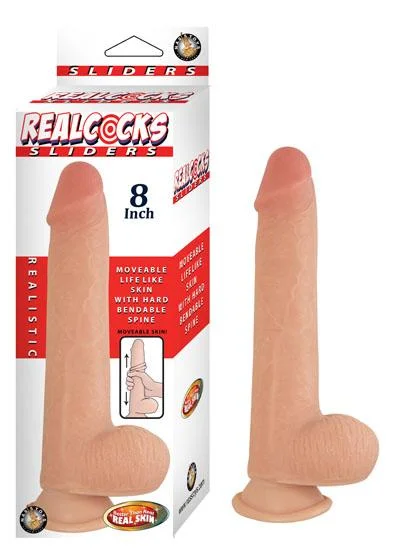 penis-extension-solutions-penis-performance-tips-Realcocks Sliders 8" - Flesh