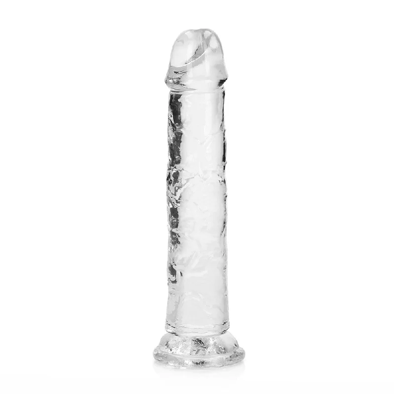 penis-girth-exercises-penis-natural-remedies-RealRock Crystal Clear Straight 7 in. Dildo Without Balls Clear