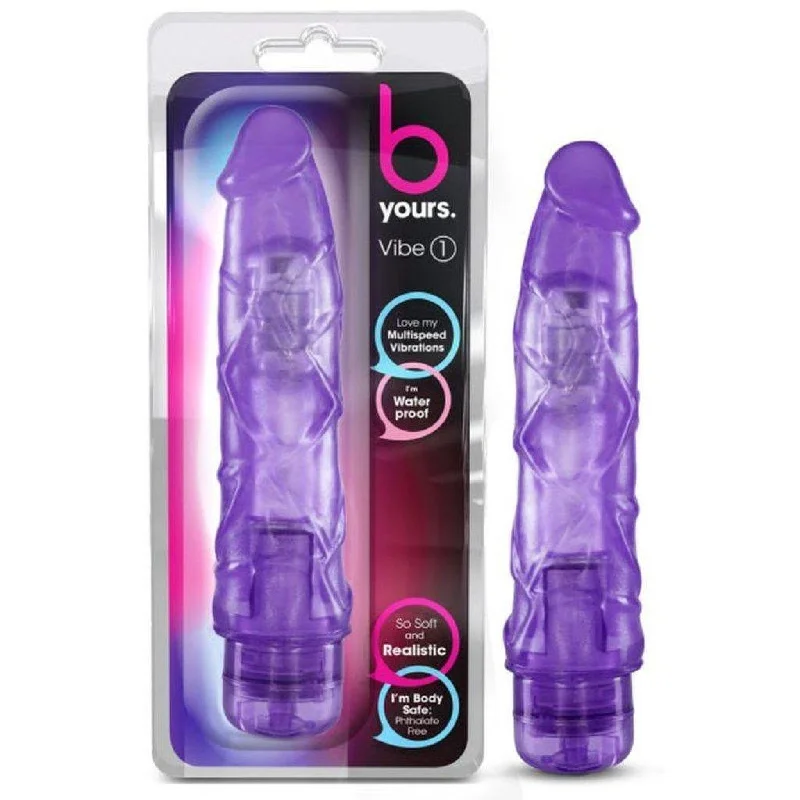 Anal toys with sturdy edges-B Yours Vibe No 1 Purple