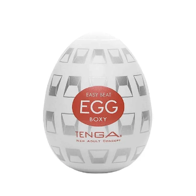 Anal toys for deep comfort-TENGA Egg 'Boxy' Penis Stroker