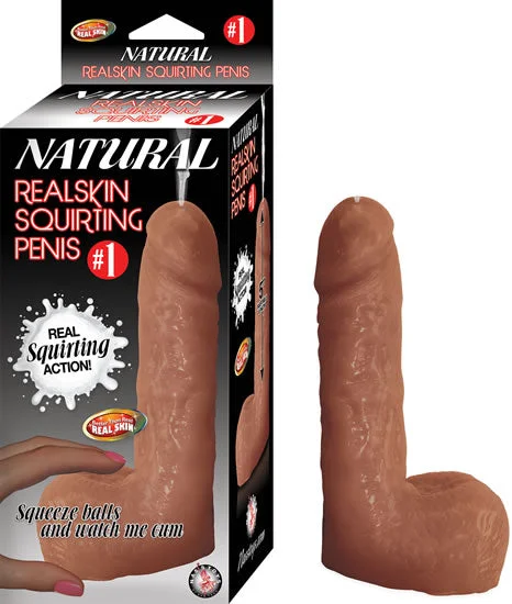 penis-surgery-problems-penis-hygiene-advice-#1 Natural Realskin Squirting Penis - Brown