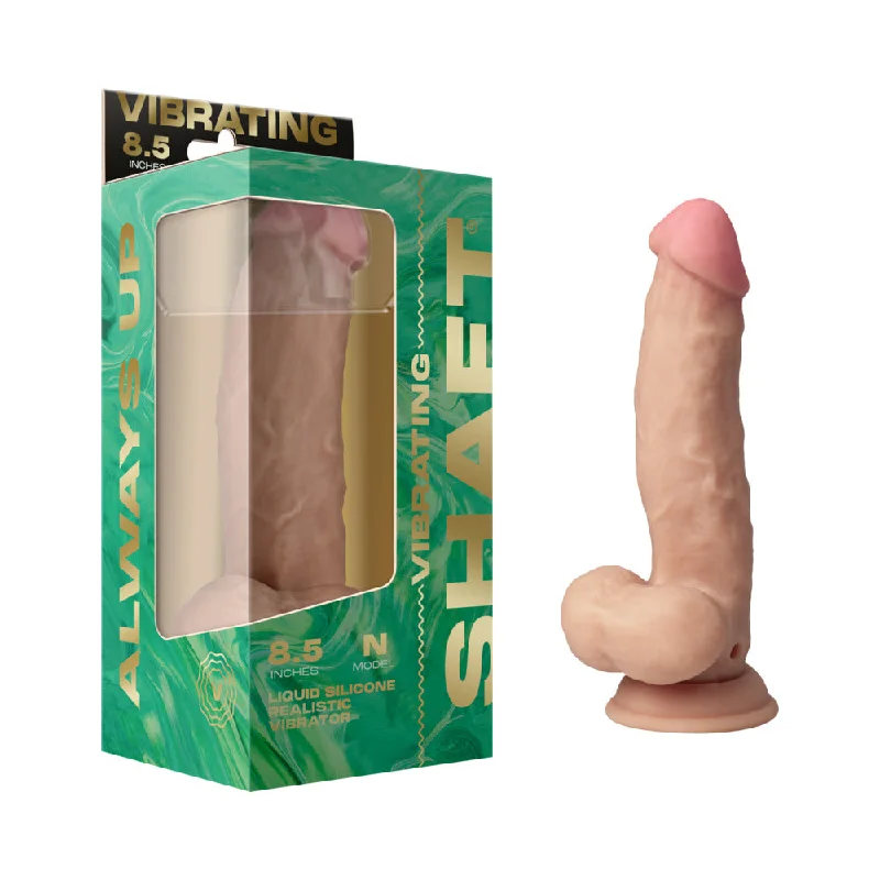 penis-medical-problems-penis-enhancement-pills-Shaft Vibrating Model N: 8.5 in. Dual Density Silicone Dildo Pine