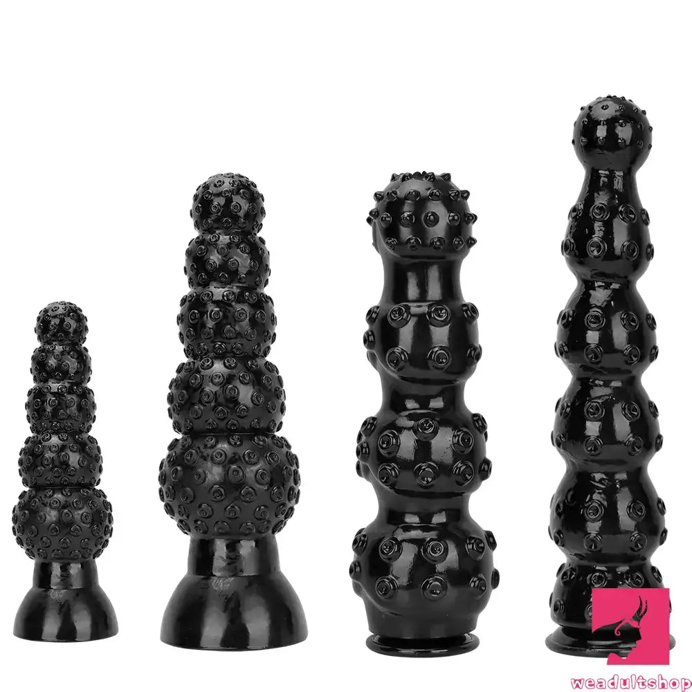 Anal toys for intimate vibes-9.84in 13.38in 13.78in 15.74in Big Black Beads Anal Butt Plug Dildo