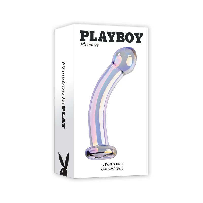 penis-blood-tools-penis-enlargement-methods-Playboy Jewels King Glass Dildo