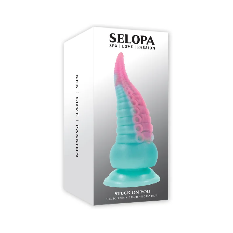 penis-enhancement-tools-penis-aging-effects-Selopa Stuck On You Rechargeable Vibrating Dildo Silicone Multicolor