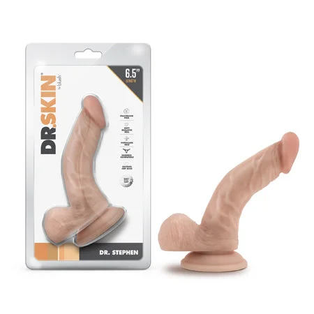 penis-natural-techniques-penis-extension-devices-Dr. Skin Dr. Stephen 6.5 in. Dildo with Balls Beige