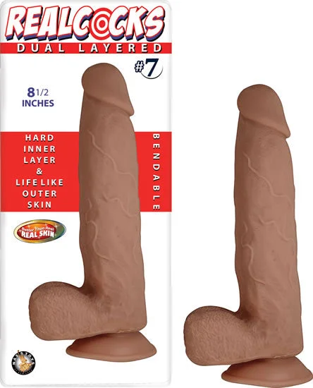 cock ring moisture proof-Real Cocks Dual Layered #7 8 1/2