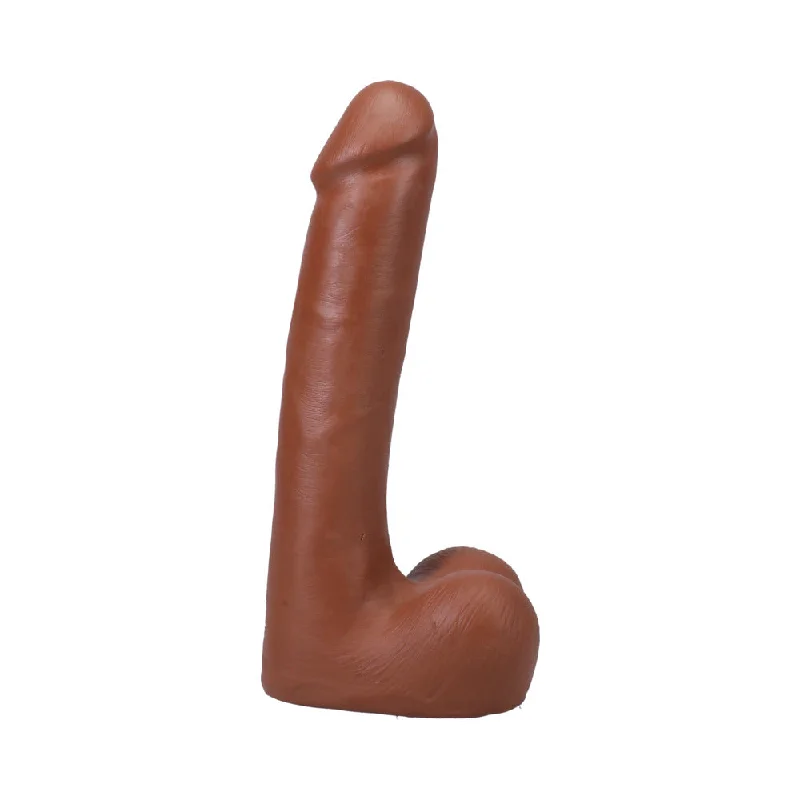 penis-blood-solutions-penis-size-myths-The Realistic Cock 9 in. ULTRASKYN Vac-U-Lock Dildo with Balls Caramel