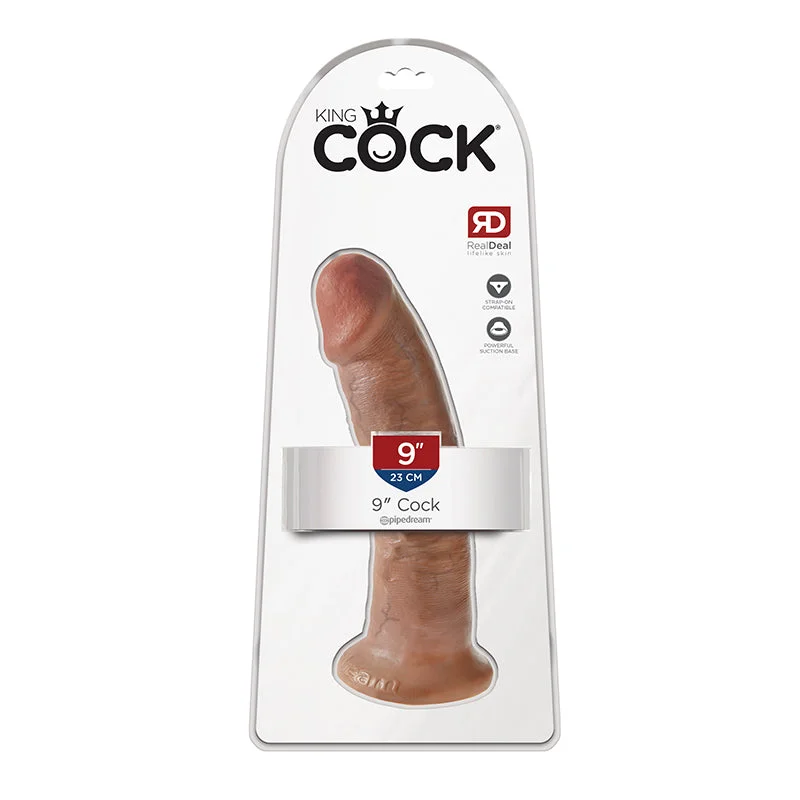 glass tapered dildo-King Cock 9 inches Cock Tan Dildo