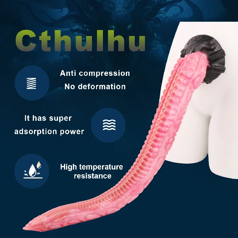 Anal toys with suction base-Fantasy Tentacle Long Anal Dildo Butt Plug - Pink Realism Octopus Flared Base Sex Toys for Women