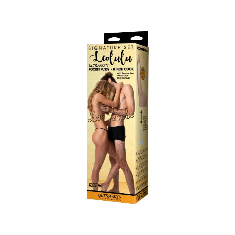 cock ring eco friendly-Signature Set - Leolulu - Leo Ultraskyn Pocket Pussy  & Lulu 8 Inch Ultraskyn Cock With Removable Va