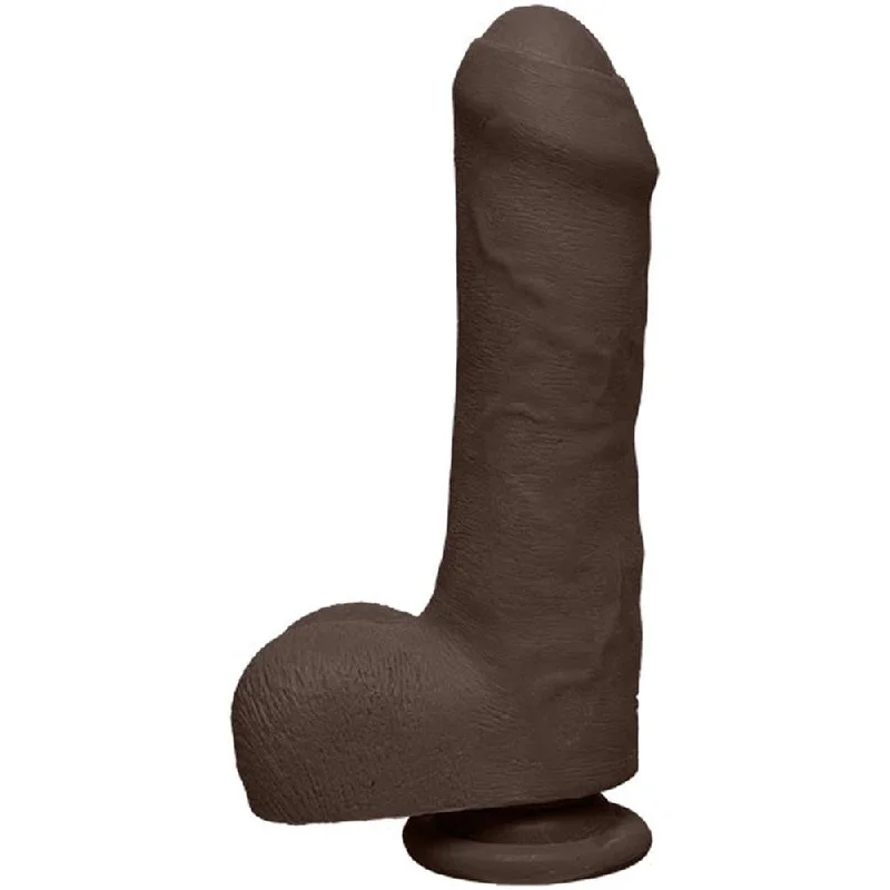 penis-aging-problems-penis-skin-conditions-The D - Uncut D - 7 Inch With Balls - Ultraskyn - Chocolate