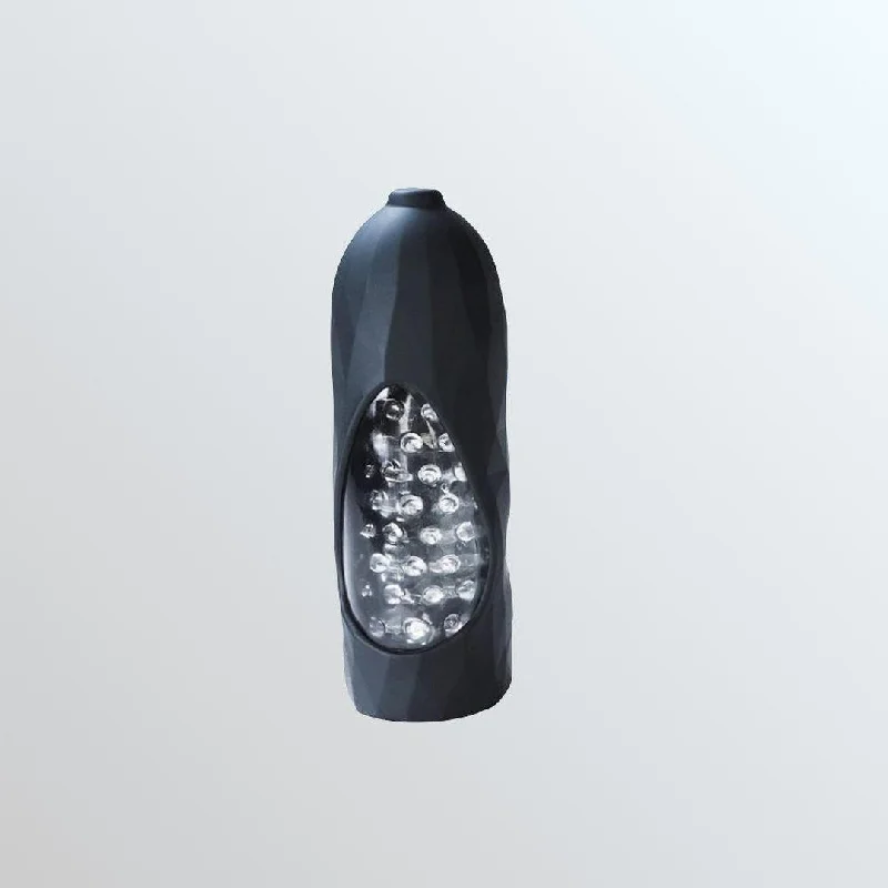 Anal toys size chart-VeDO Hummer 2.0 Rechargeable Vibrating Masturbation Sleeve - Black Pearl