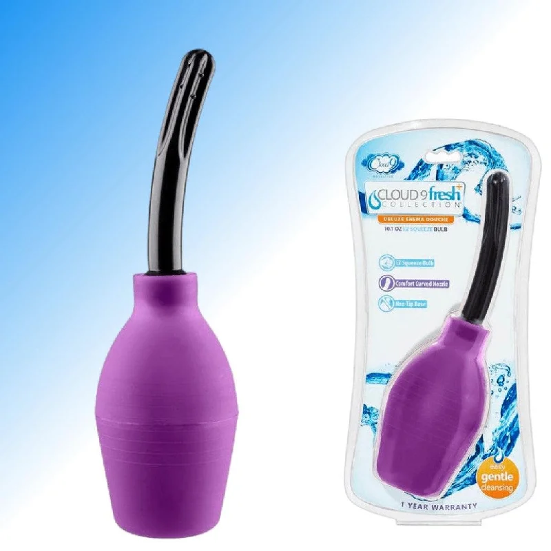 Anal toys for intense orgasms-Cloud 9 Fresh + Deluxe Anal Soft Tip Douche with Squeeze Bulb