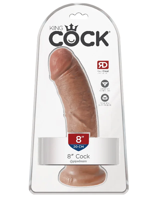 cock ring UV resistant-King Cock  8 Inch Cock - Tan