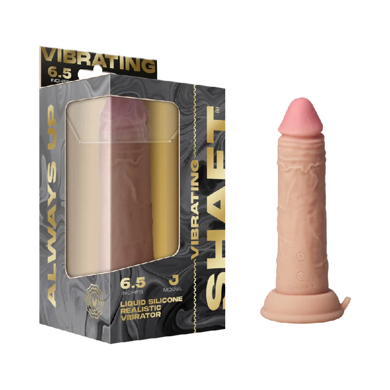 penis-aging-problems-penis-skin-conditions-Shaft Vibrating Model J: 6.5 in. Dual Density Silicone Dildo Pine